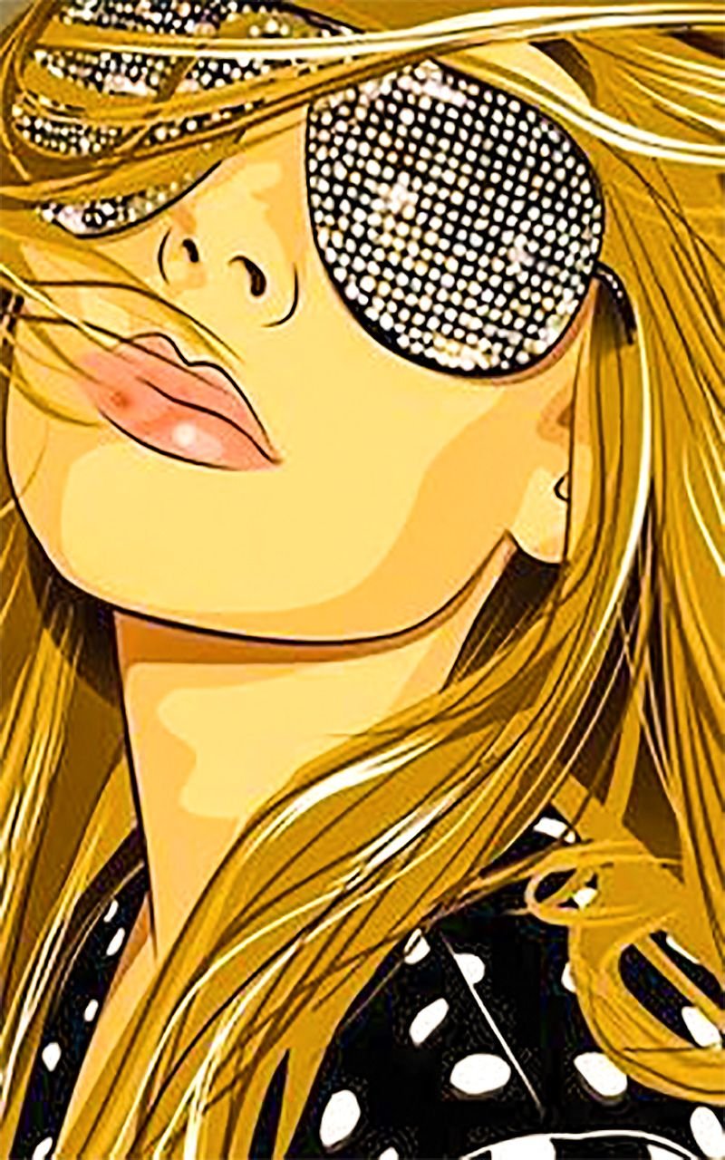 Картина по номерам девушка в очках