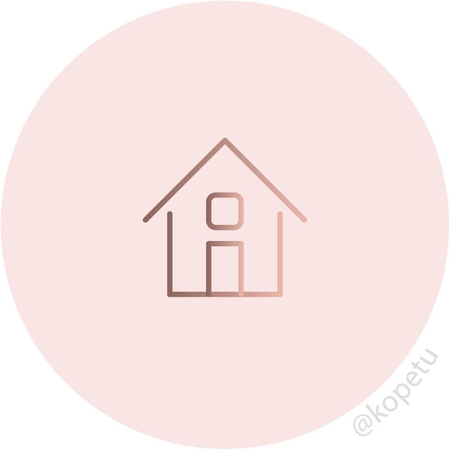 Домик значок для актуального