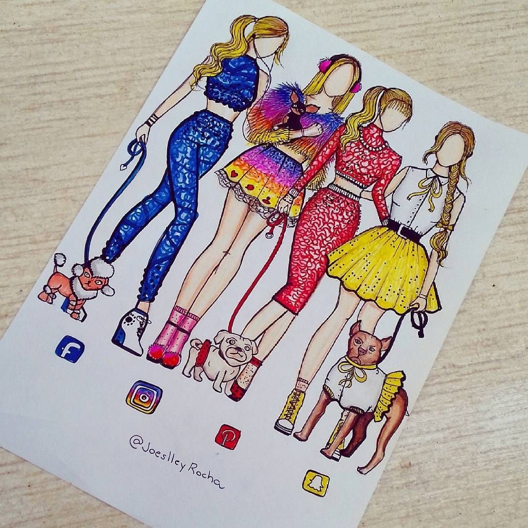 Рисунки для скетчбука девочки-приложения