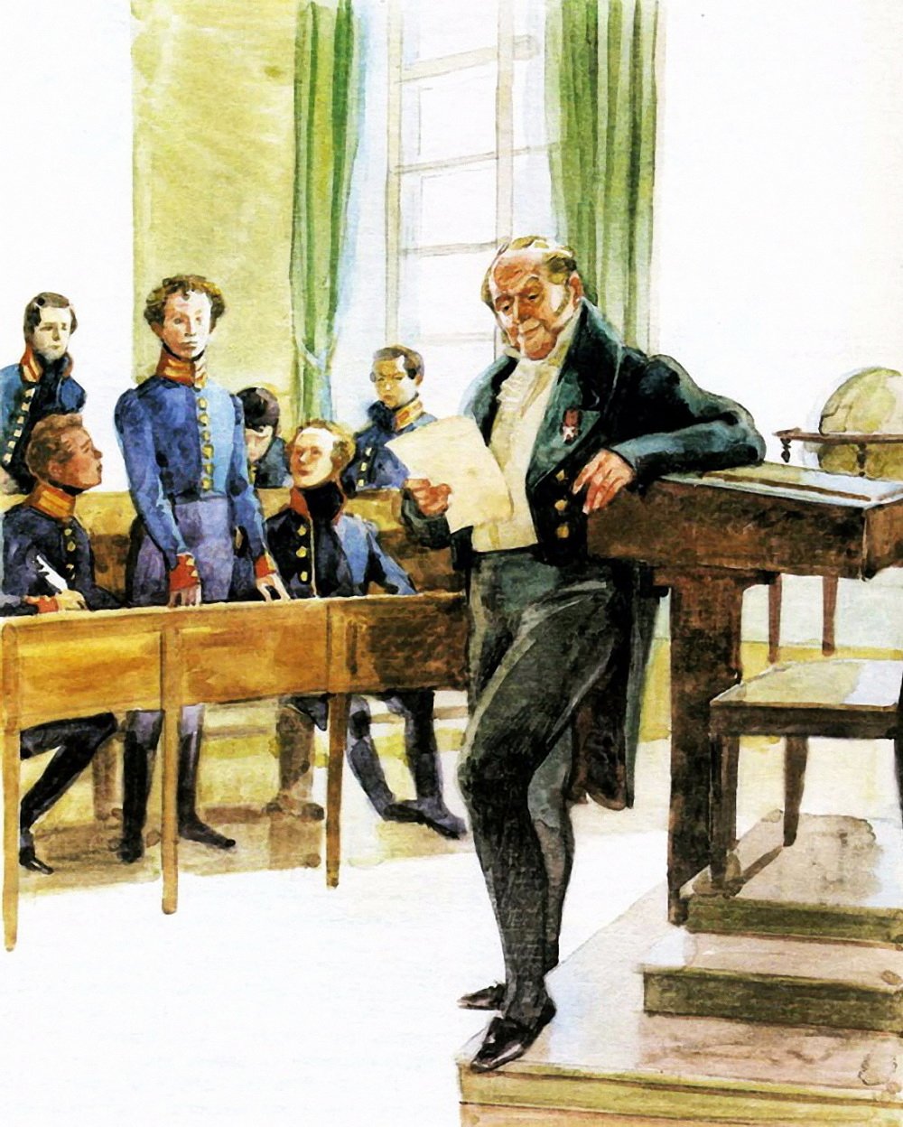 Пушкин в лицее диафильм