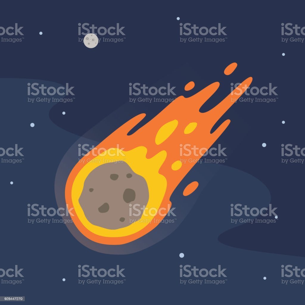 Комета на Светлом фоне