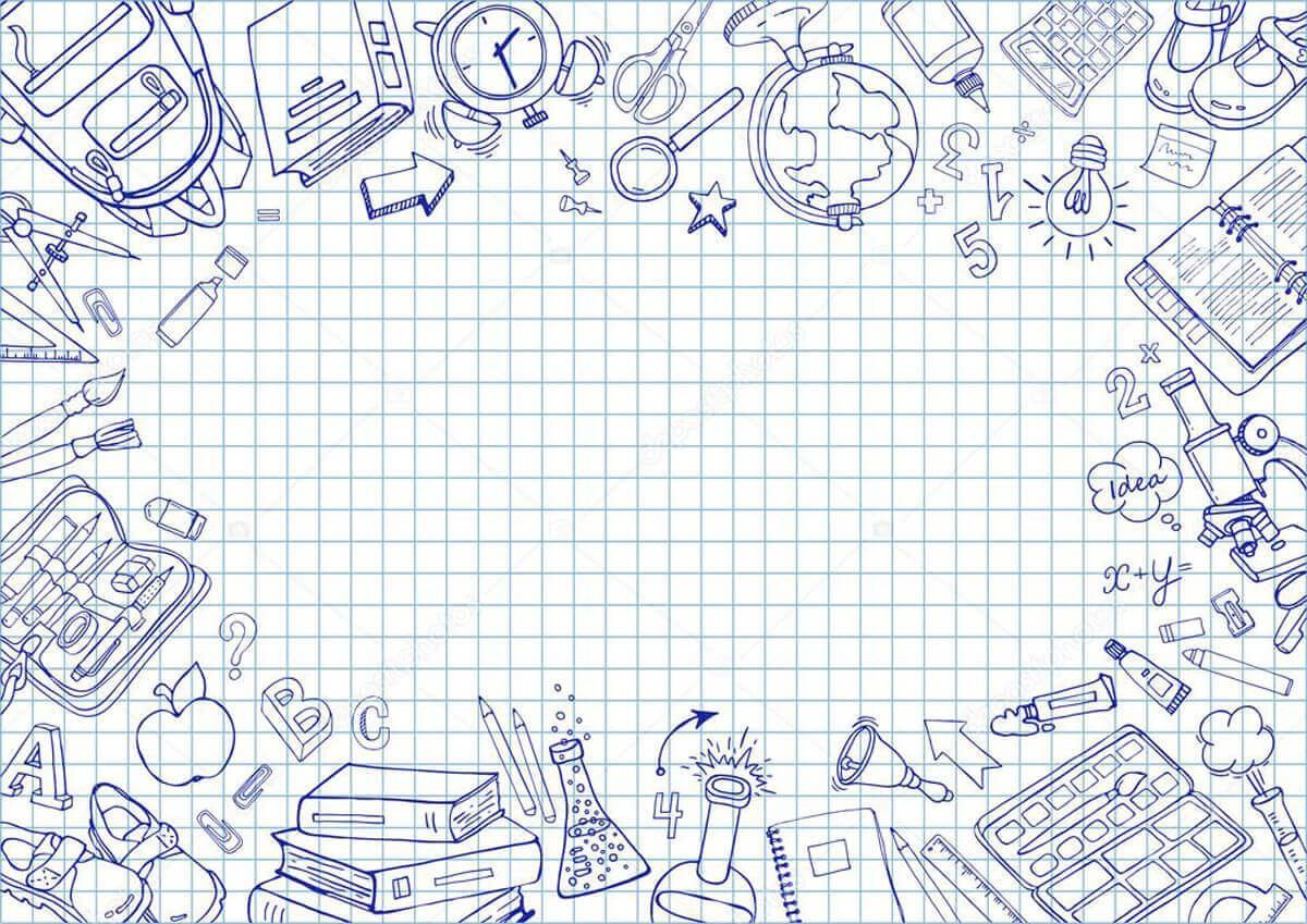 Рамка Школьная черно белая