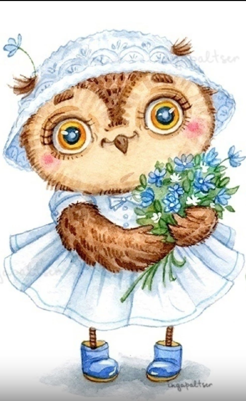 Совушки мультяшные