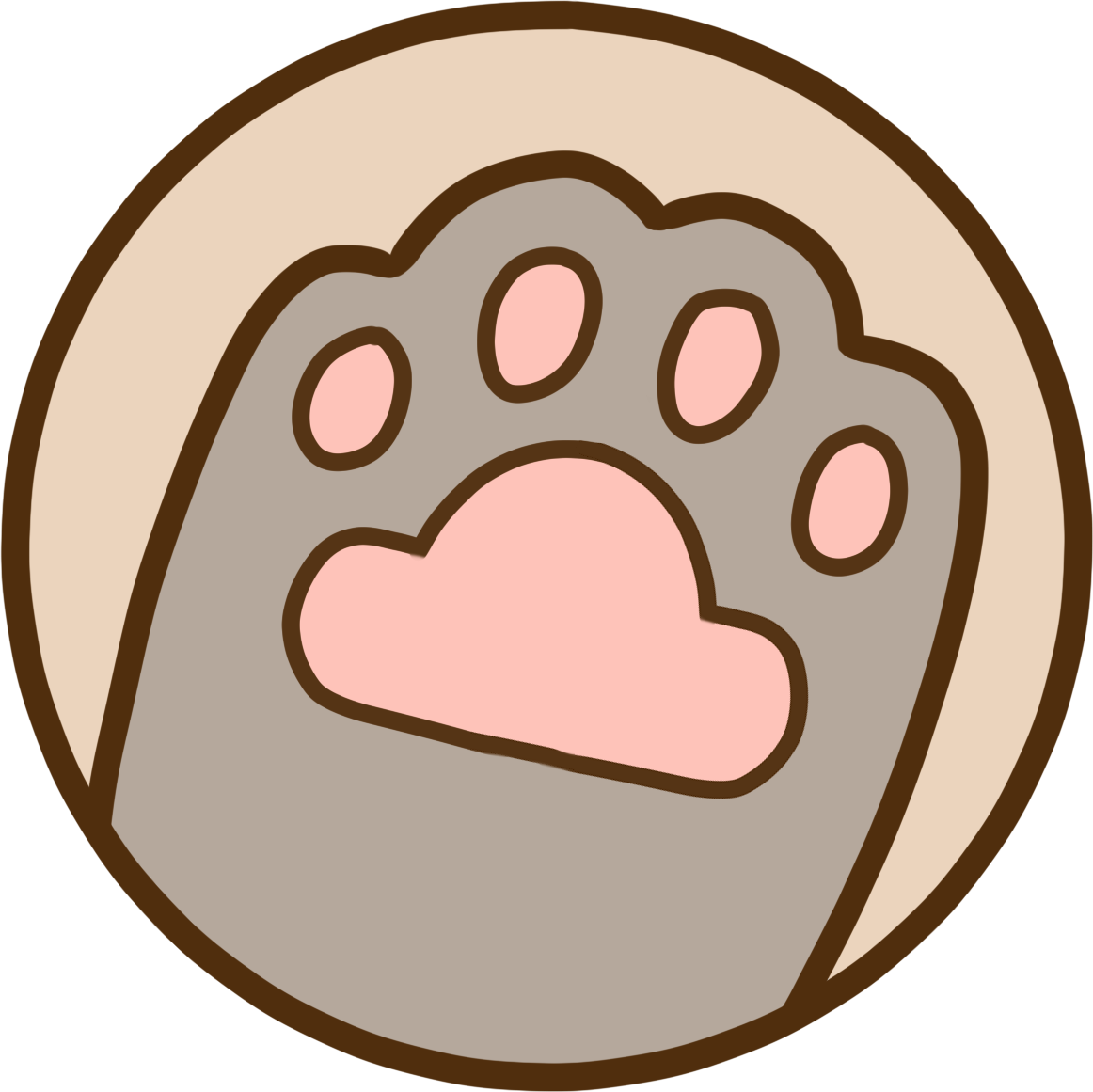 Кот Пушин лапка