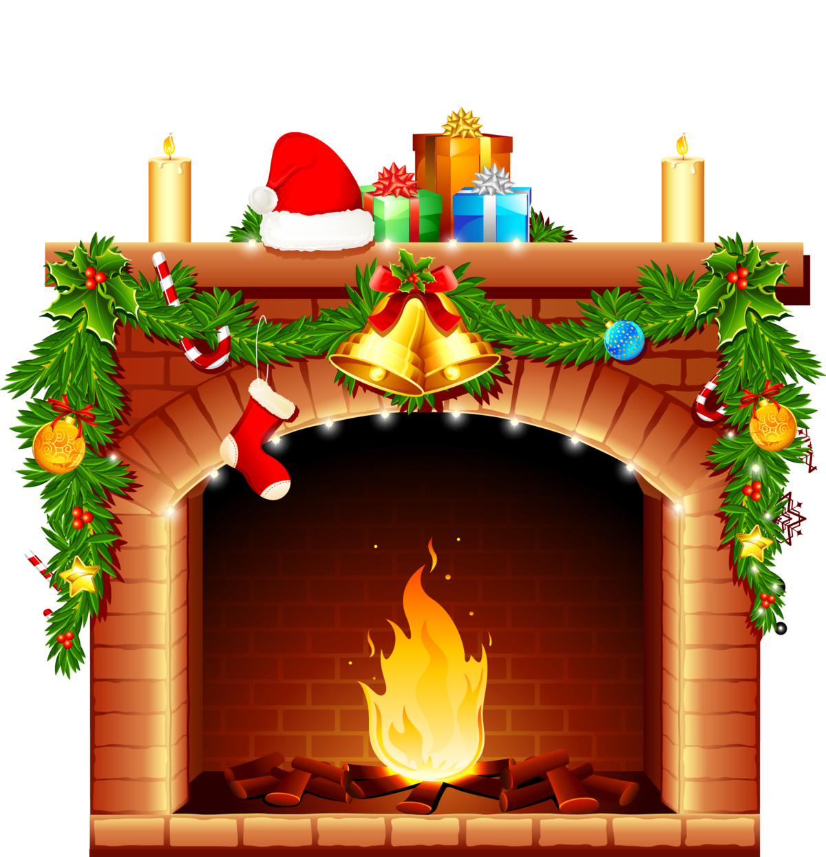 Рождественский камин
