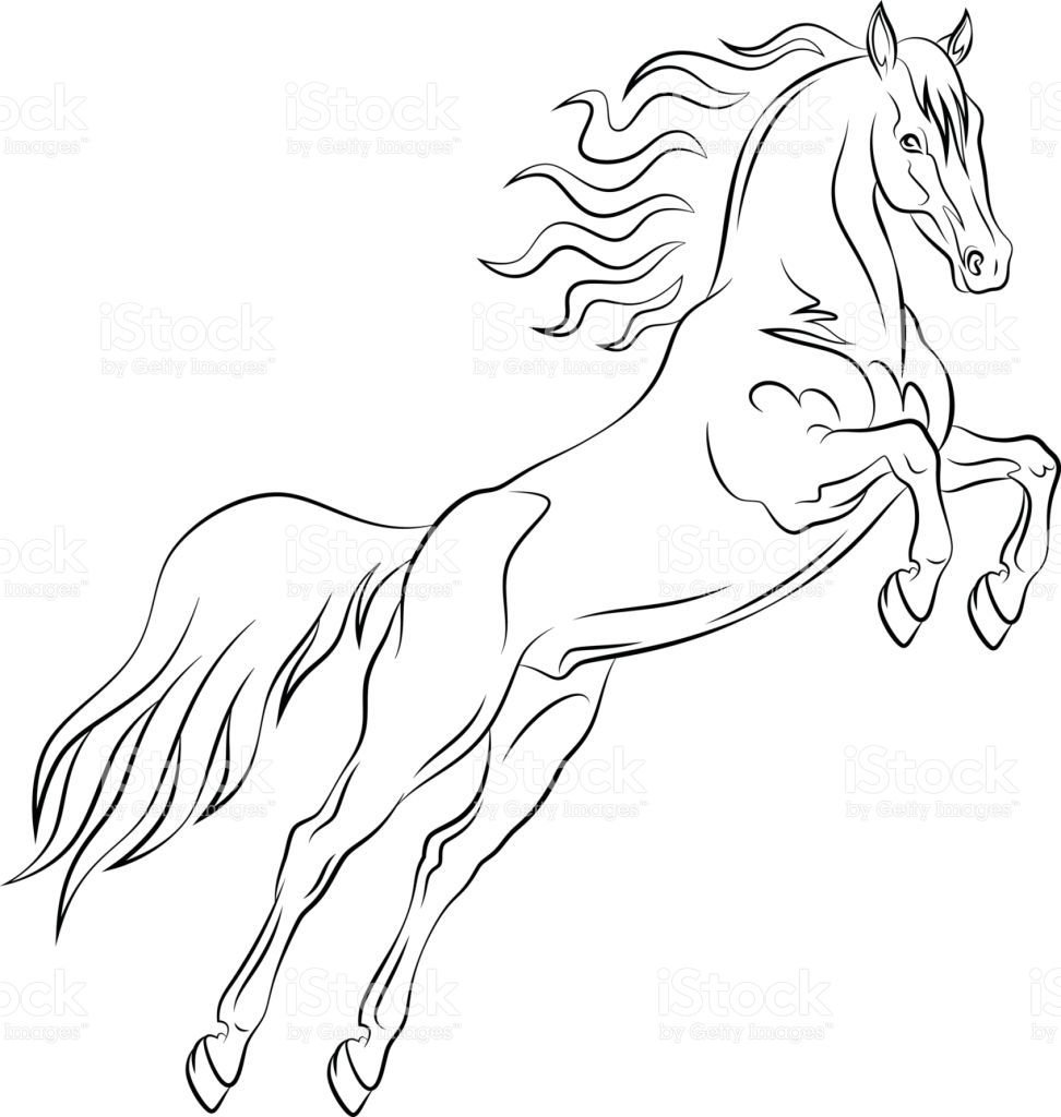 Стилизованная лошадь морда