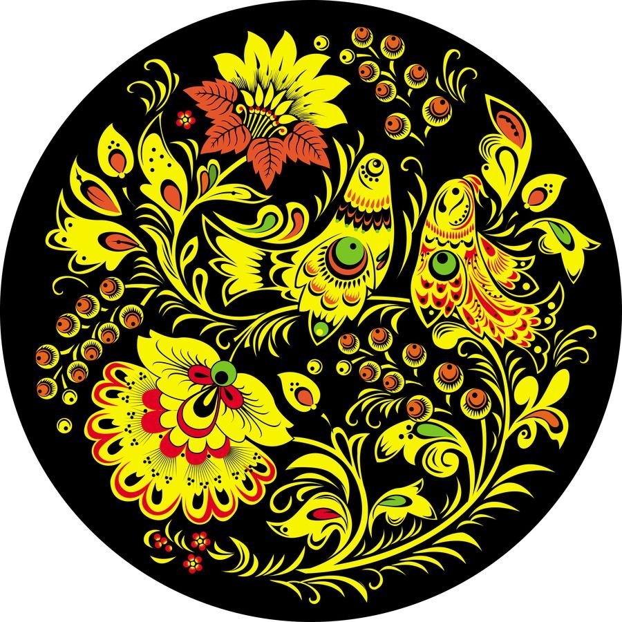 Хохлома композиция