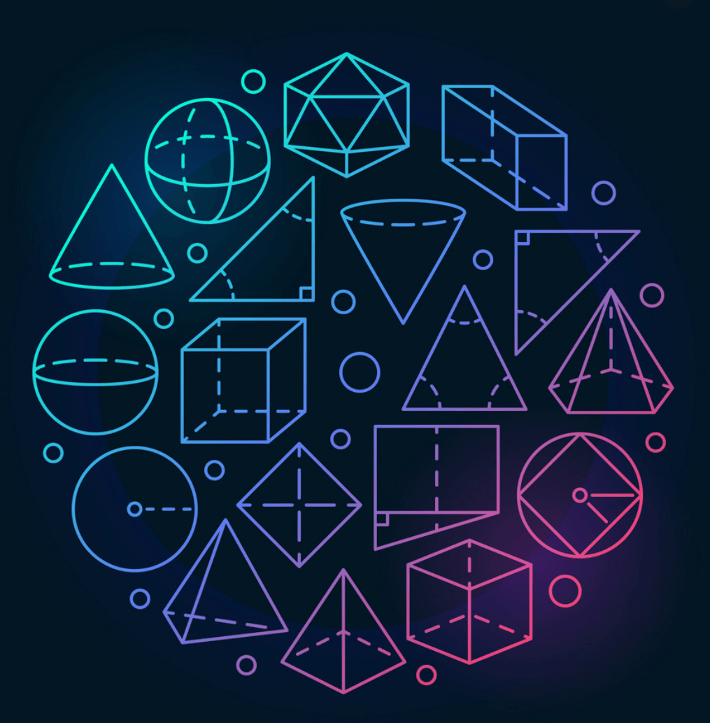 Фон с математическими фигурами