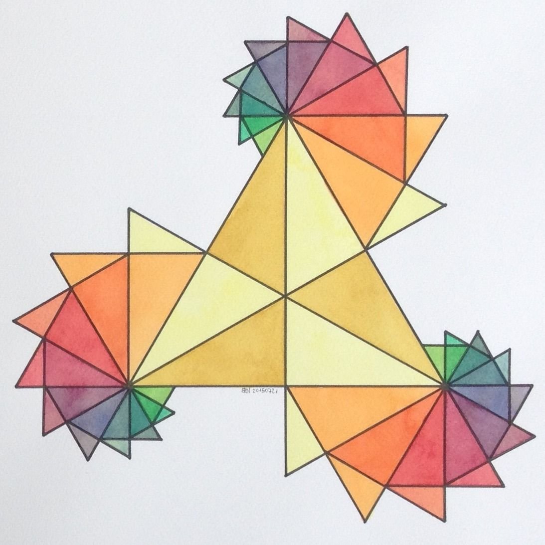 Рисунок из треугольников