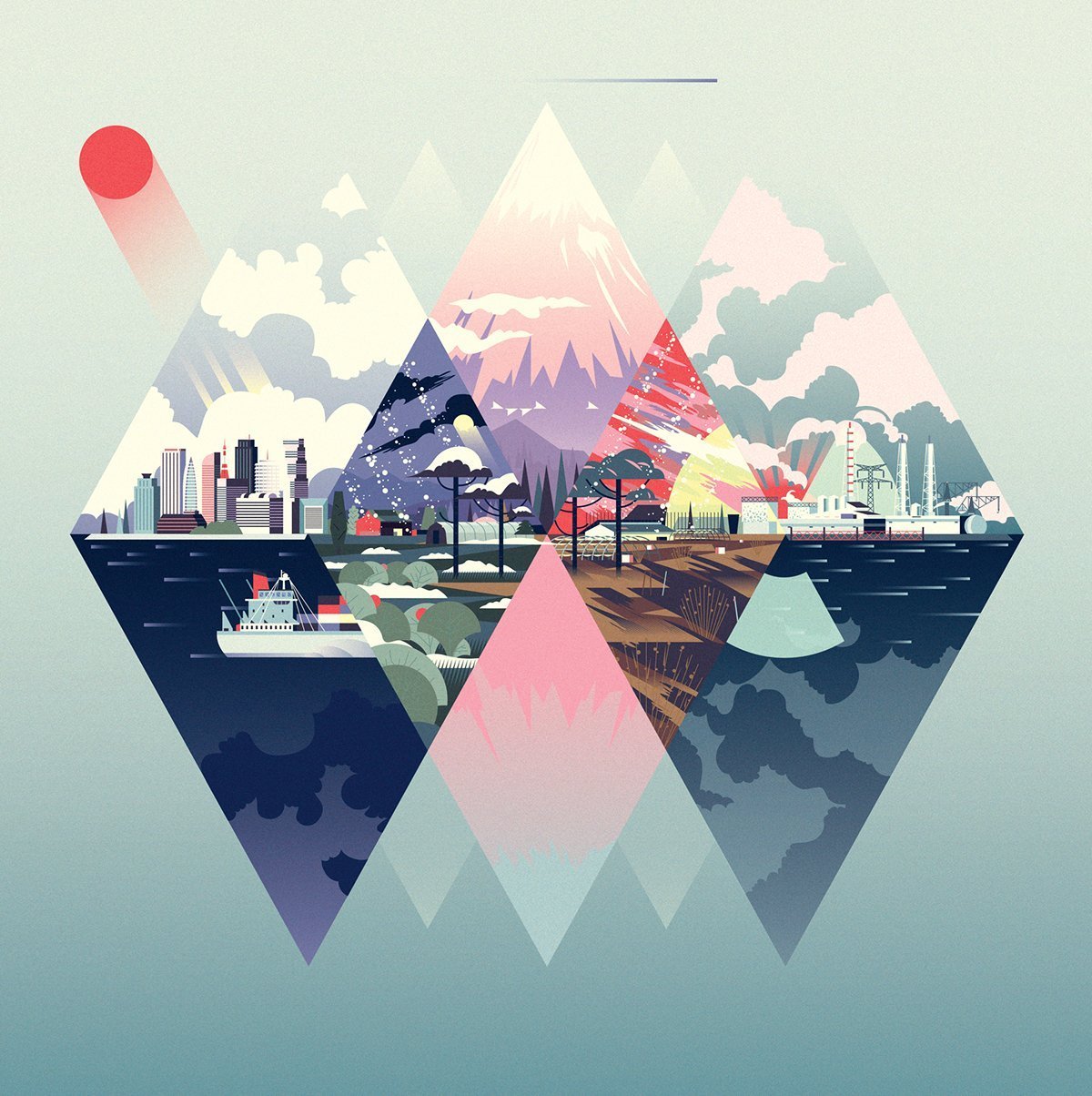 Флэт стиль в иллюстрации