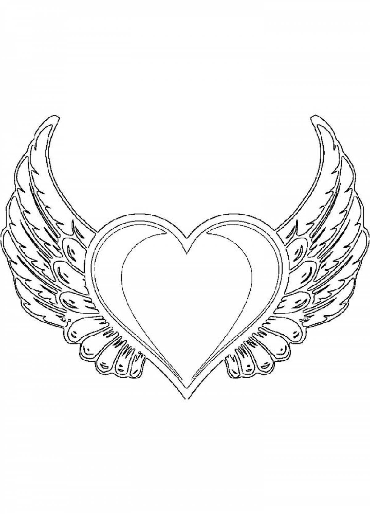 Раскраска сердечко