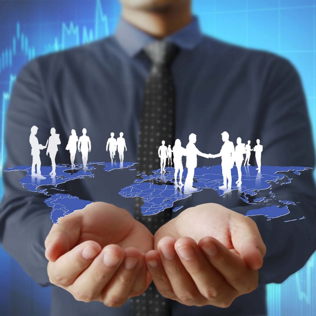 Аутсорсинг Векторная иллюстрация