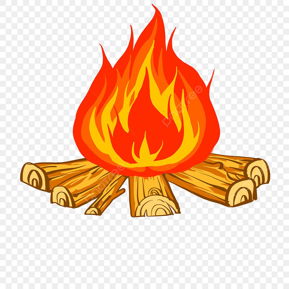 Пионерский костер рисунок