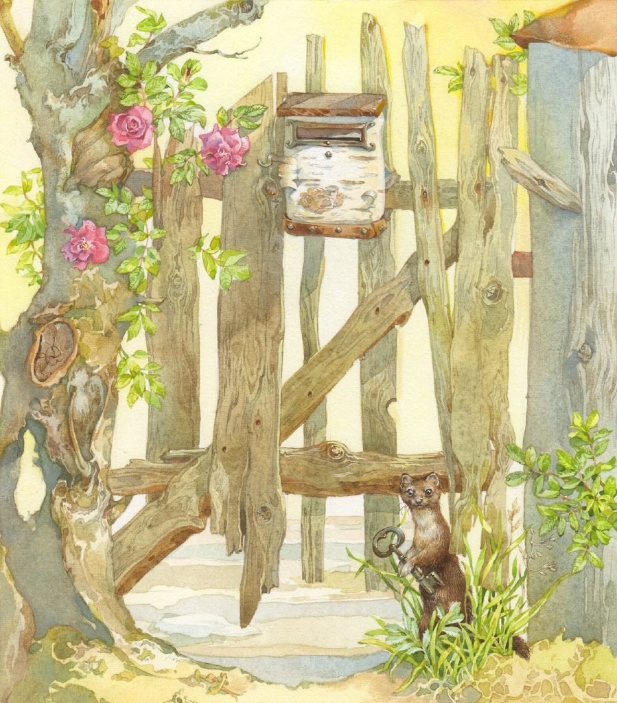 Разноцветные ворота рисование