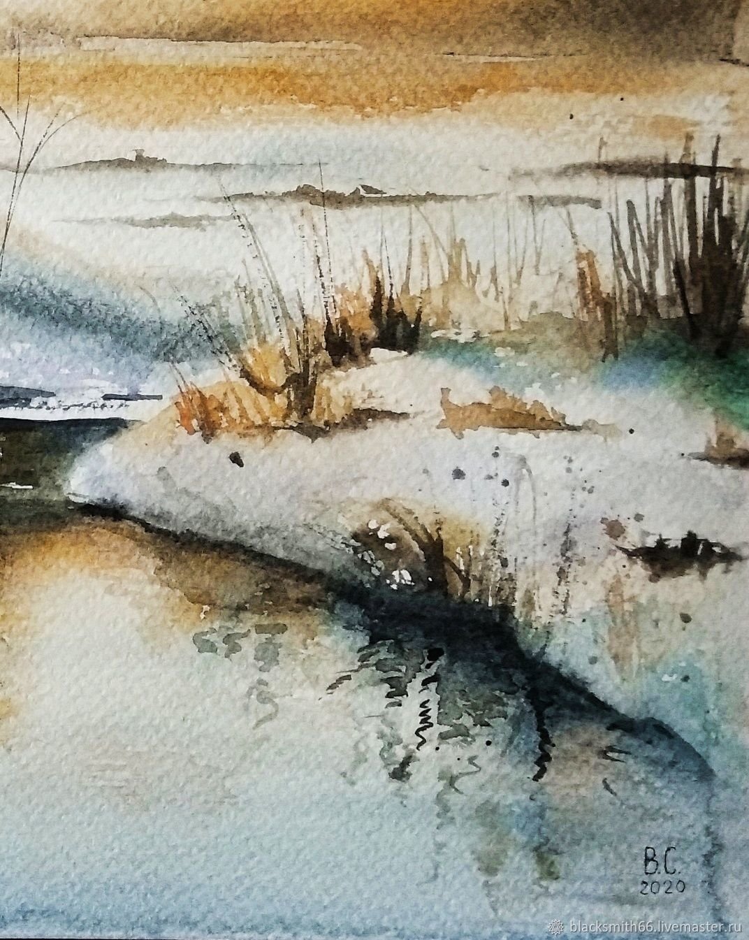 Весна в акварельной живописи