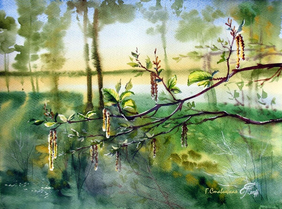 Фон для рисунка акварелью