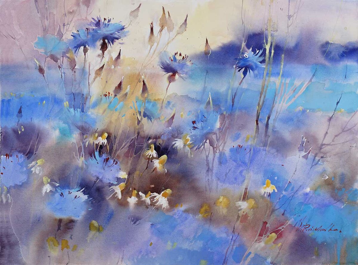 Ольга Цурина акварель картины