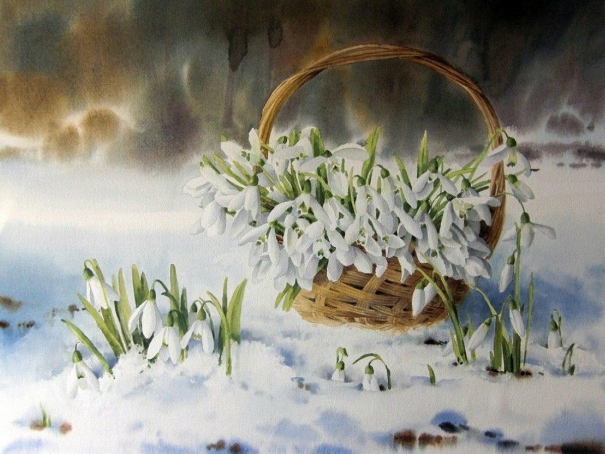 Clipart hand made Watercolor Spring Life the Forest