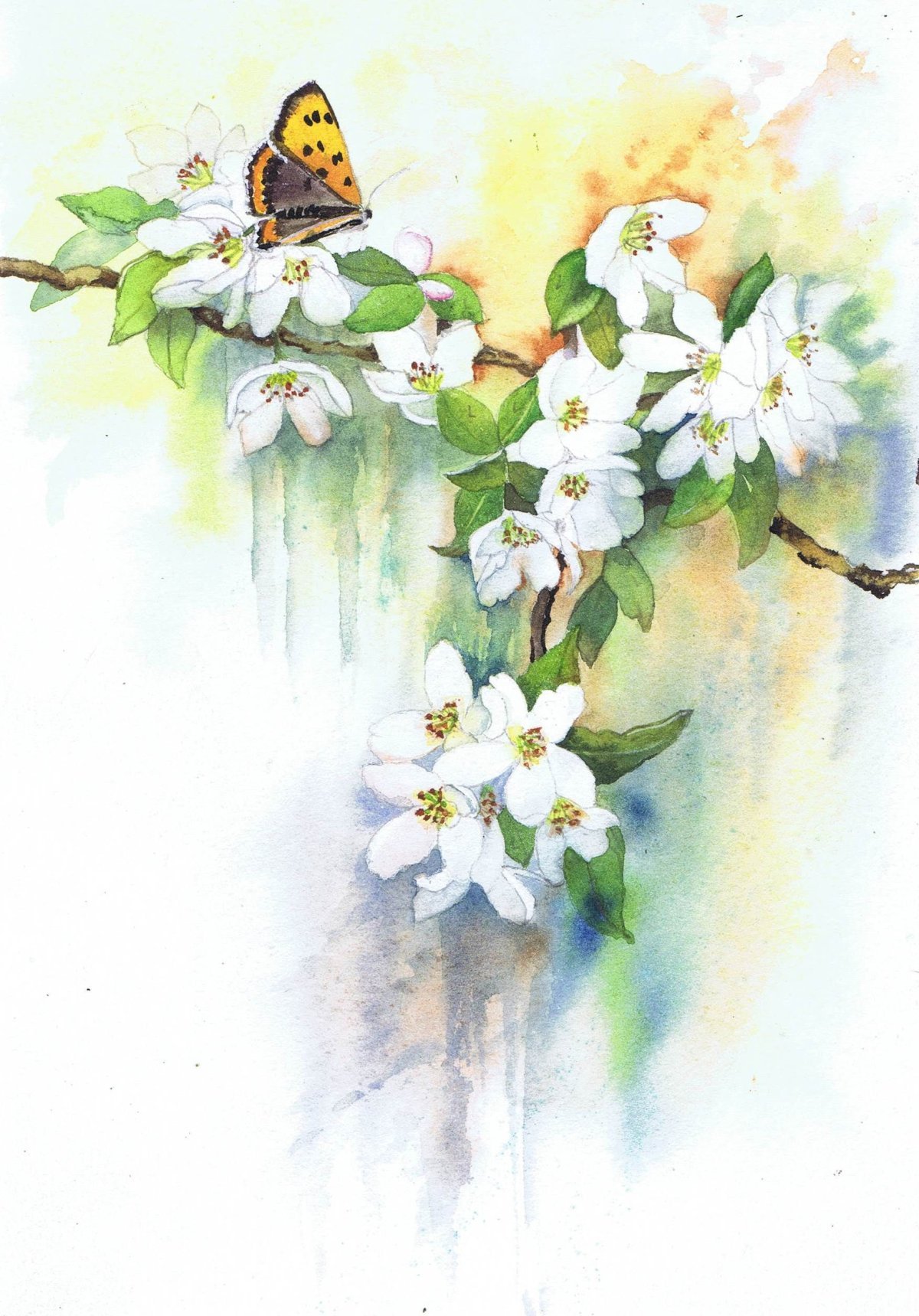 Весенний пейзаж пастелью для детей