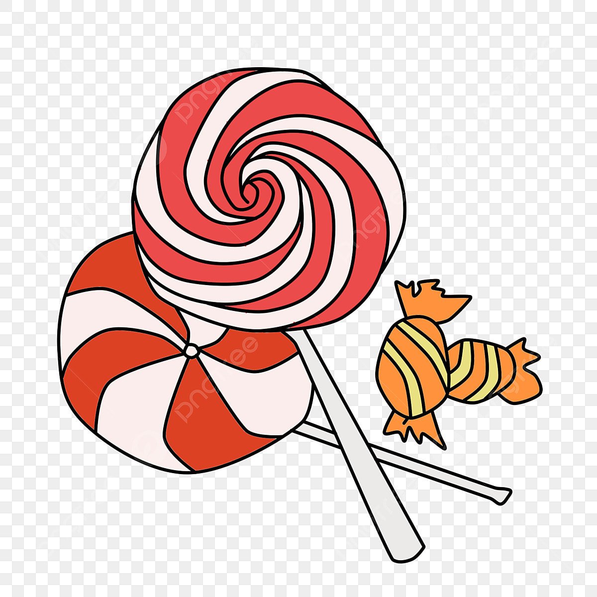 Леденцы палочки полосатые