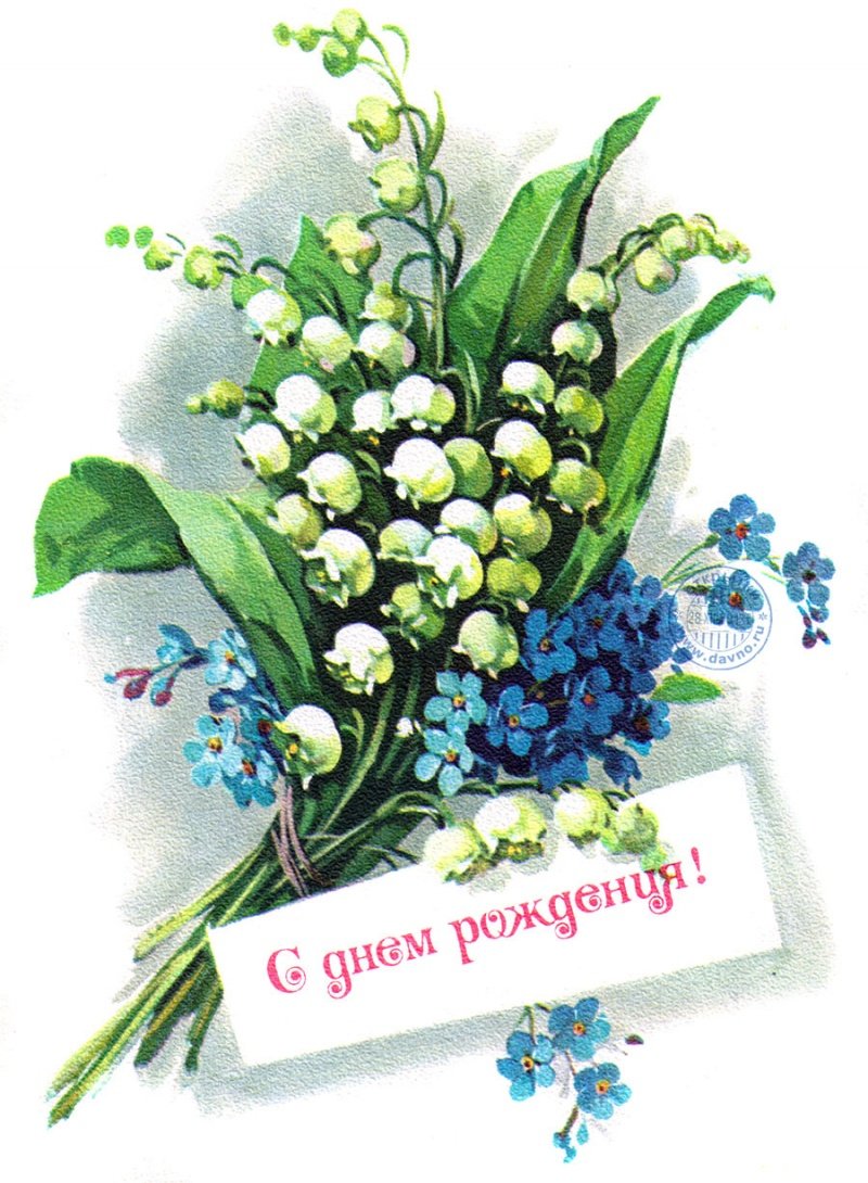 Букет ландышей в руках