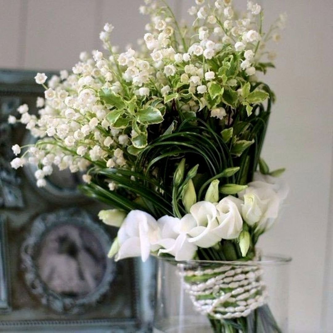 Весенний букет с ландышами