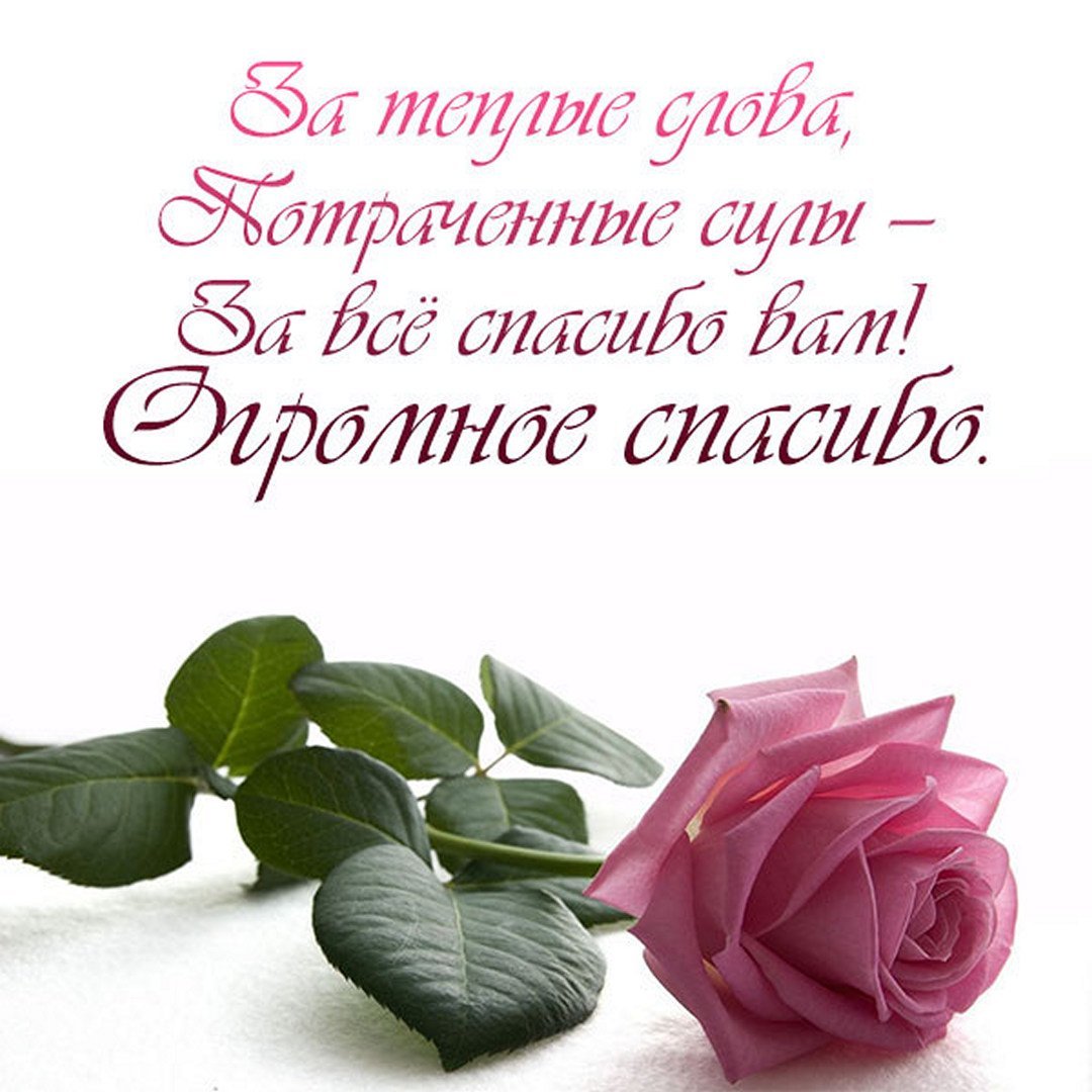 Открытки с благодарностью