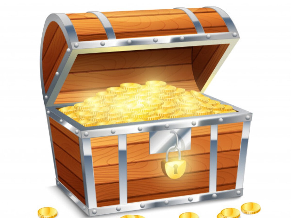 Нарисовать сундук с сокровищами