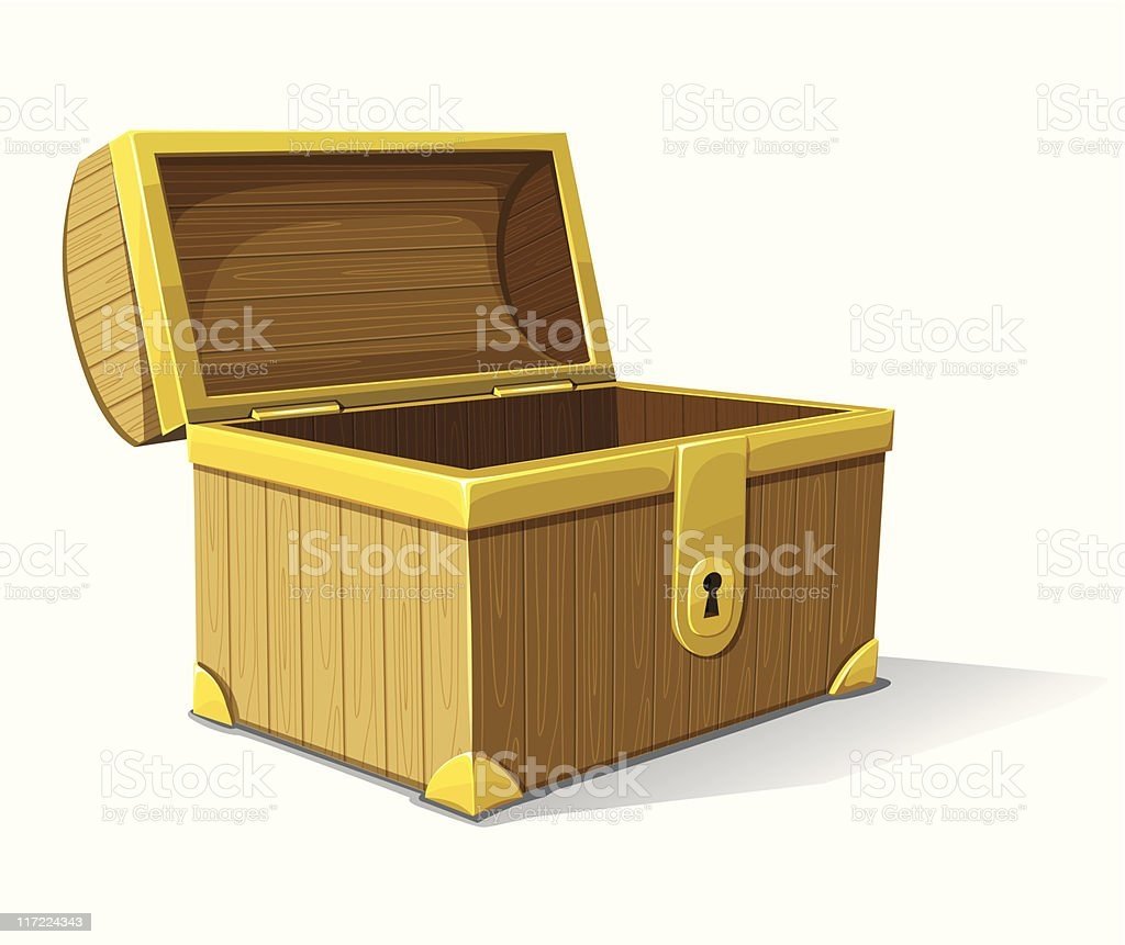 Сундук закрытый на прозрачном фоне