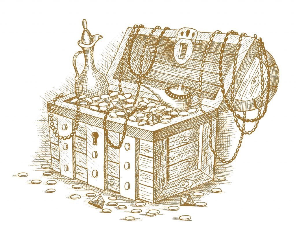 Сундучок открывается