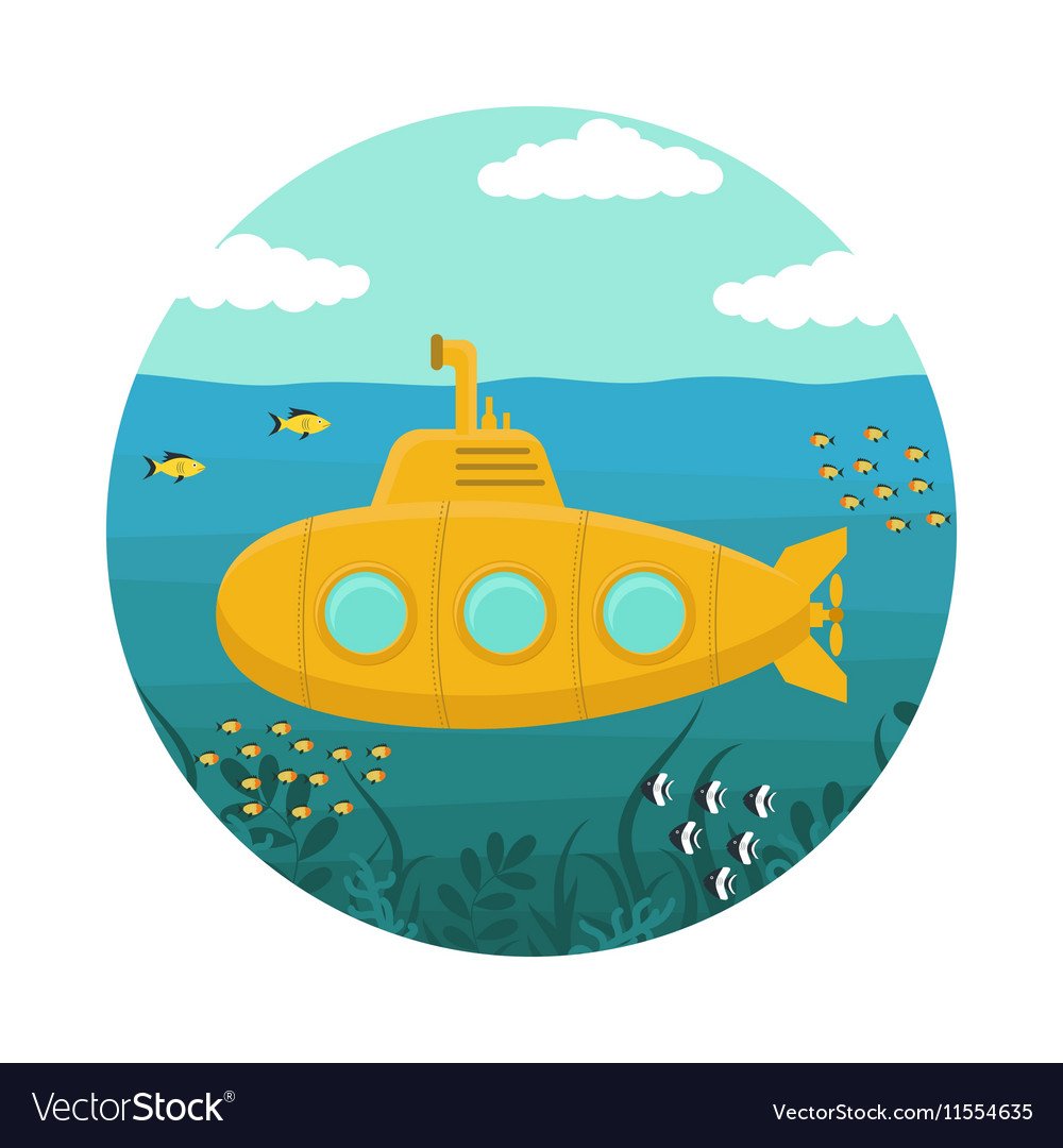 Подлодка мультяшная
