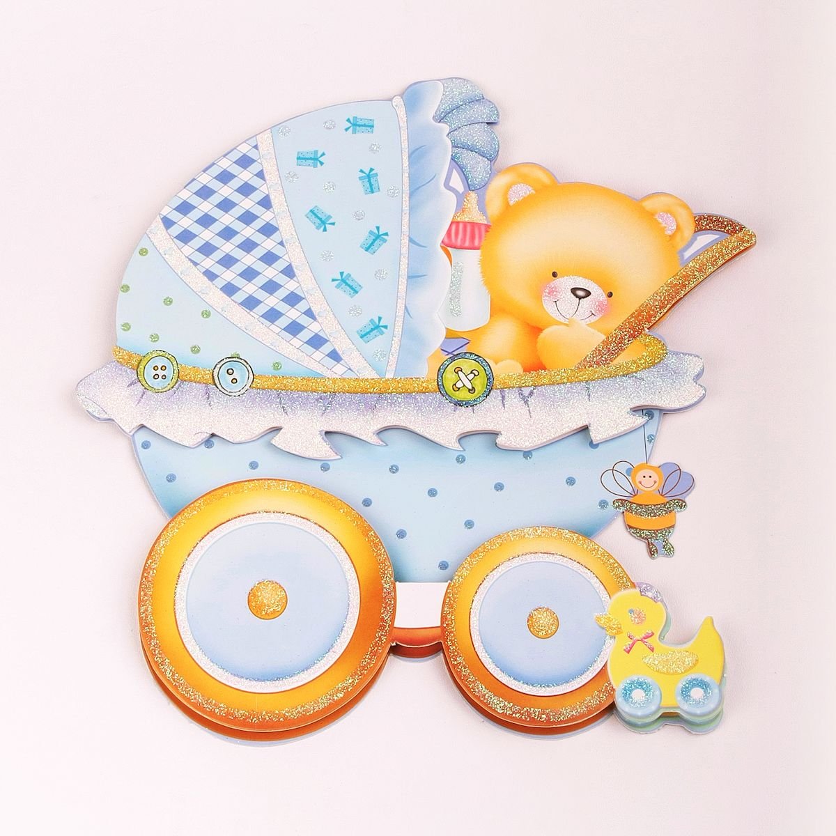 Фон для новорожденных с аистом