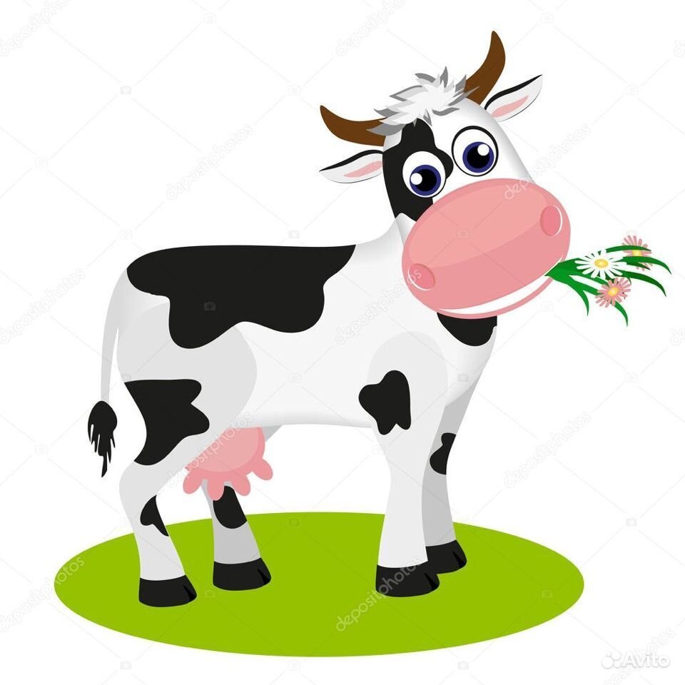 Корова мультяшная