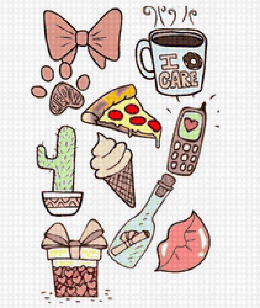 Небольшие рисунки для срисовки