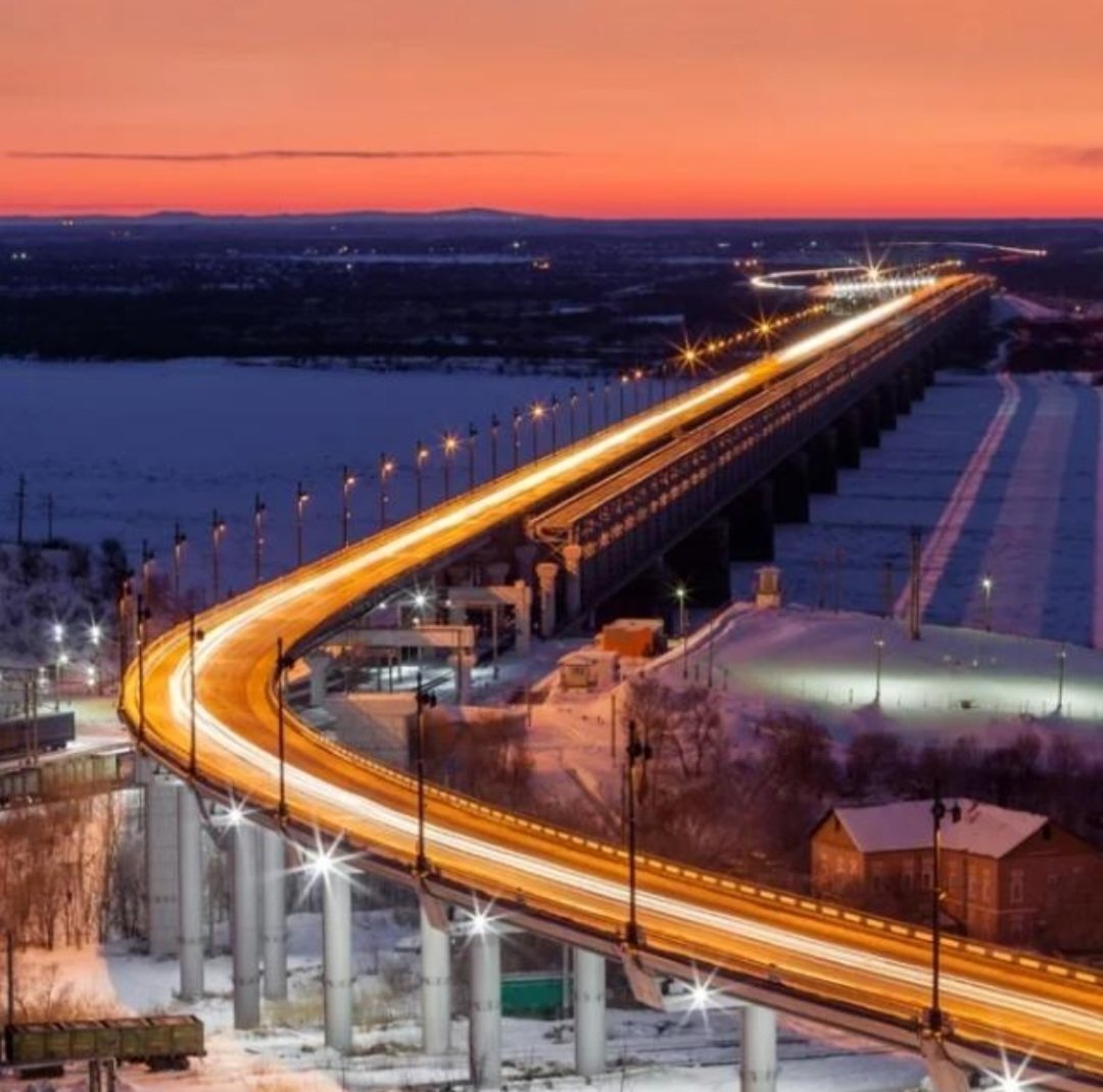 Мост через Амур в Хабаровске