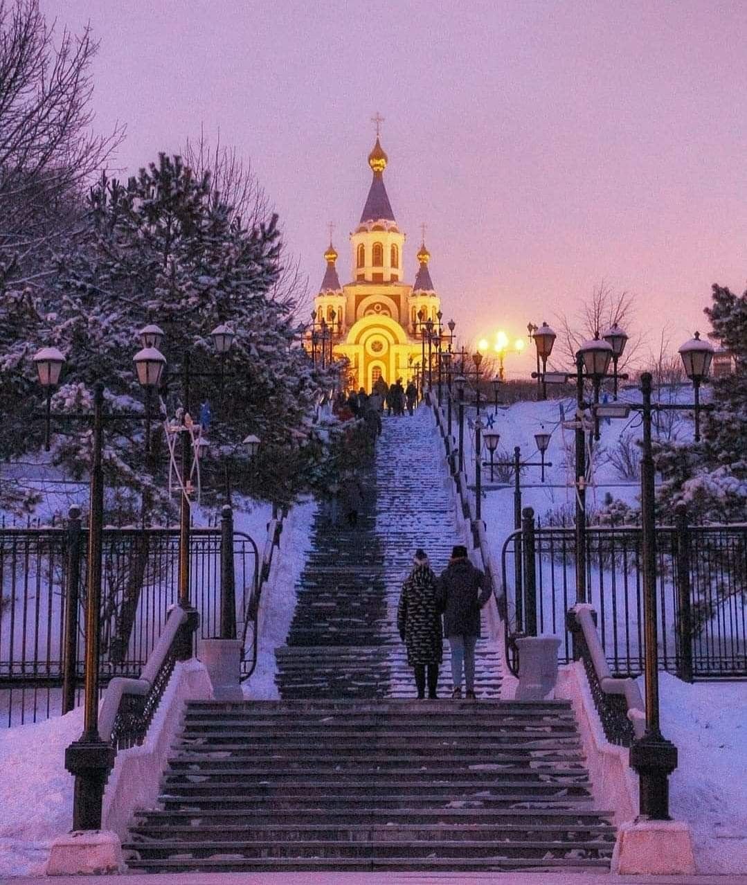 Набережная Хабаровска красивый