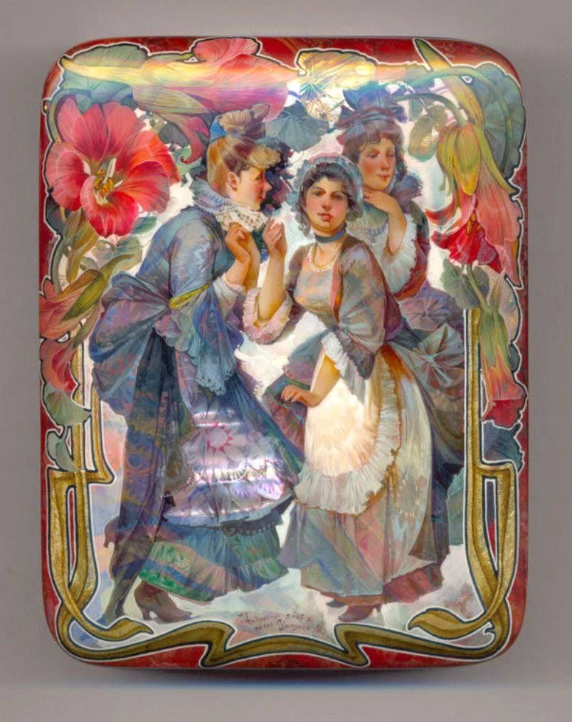 Федоскинские миниатюры Михаил Шелухин.