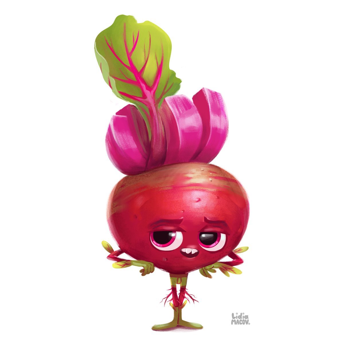 Редиска с глазками для детей