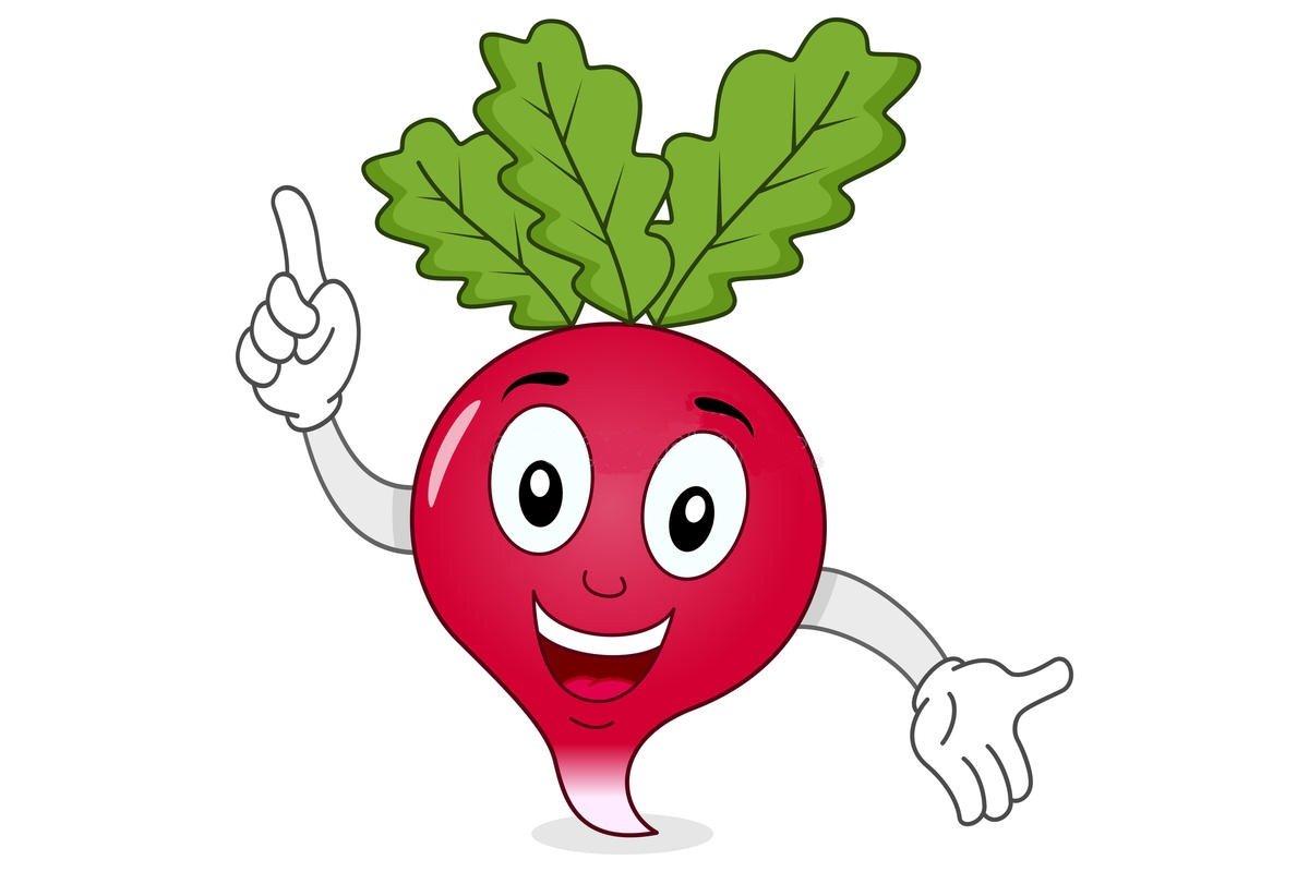 Редис мультяшный