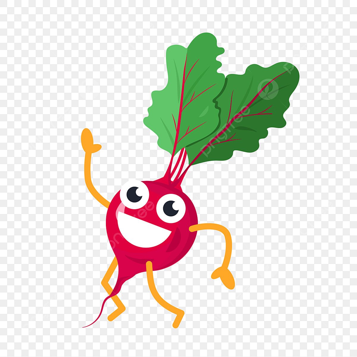 Редиска мультяшная картинка