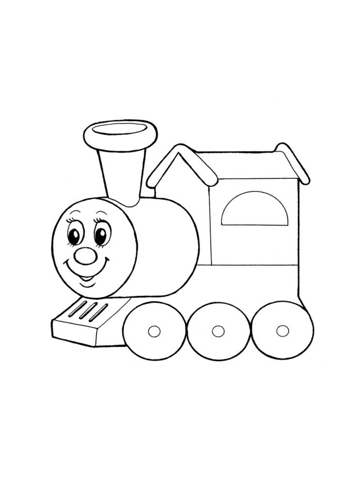 Паровоз Томас раскраска