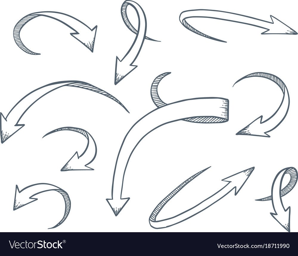 Белая стрелка на прозрачном фоне