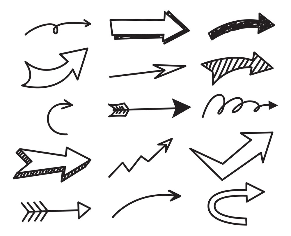 Стрелка черная
