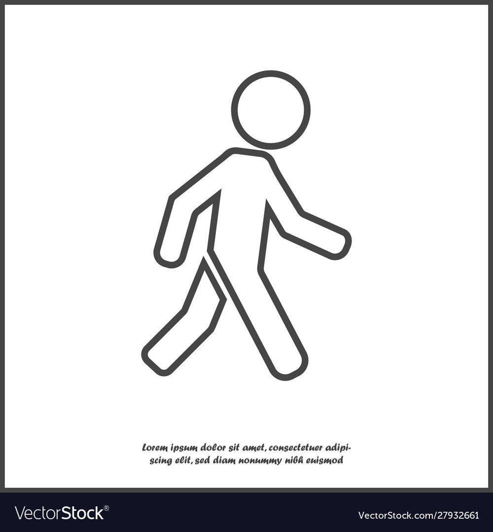 Фигурка идущего человека