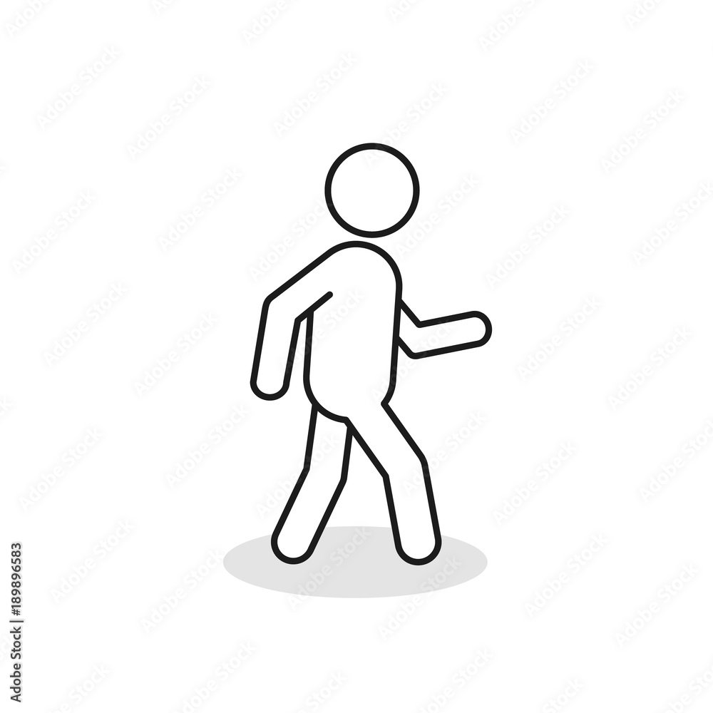 Человечек идет