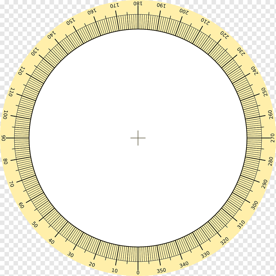 Транспортир градусы круг