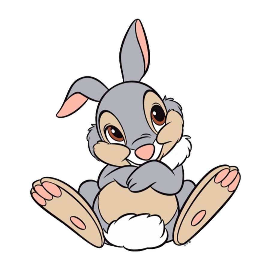 Зайчик мультяшный