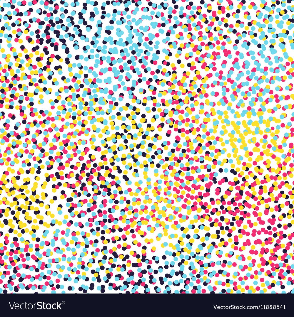 Много мелких разноцветных точек