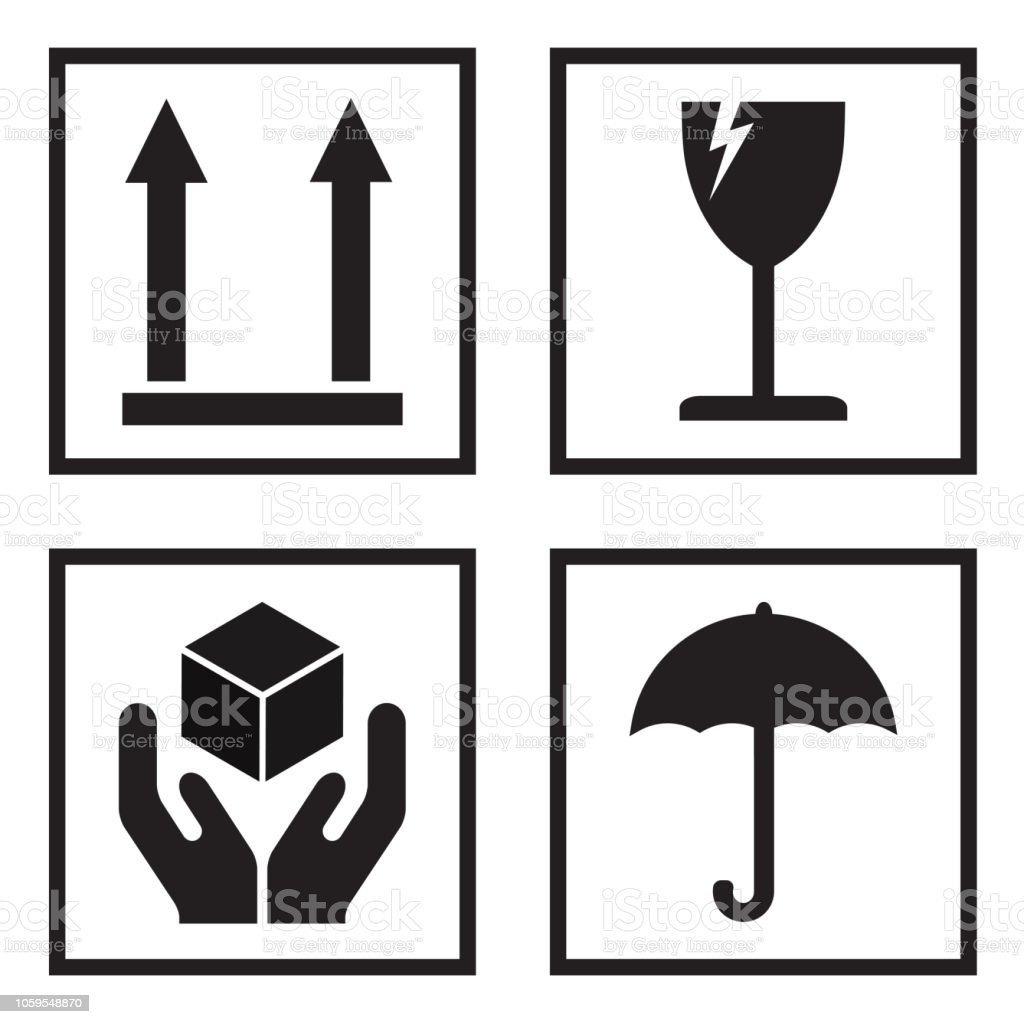 Наклейка хрупкий груз