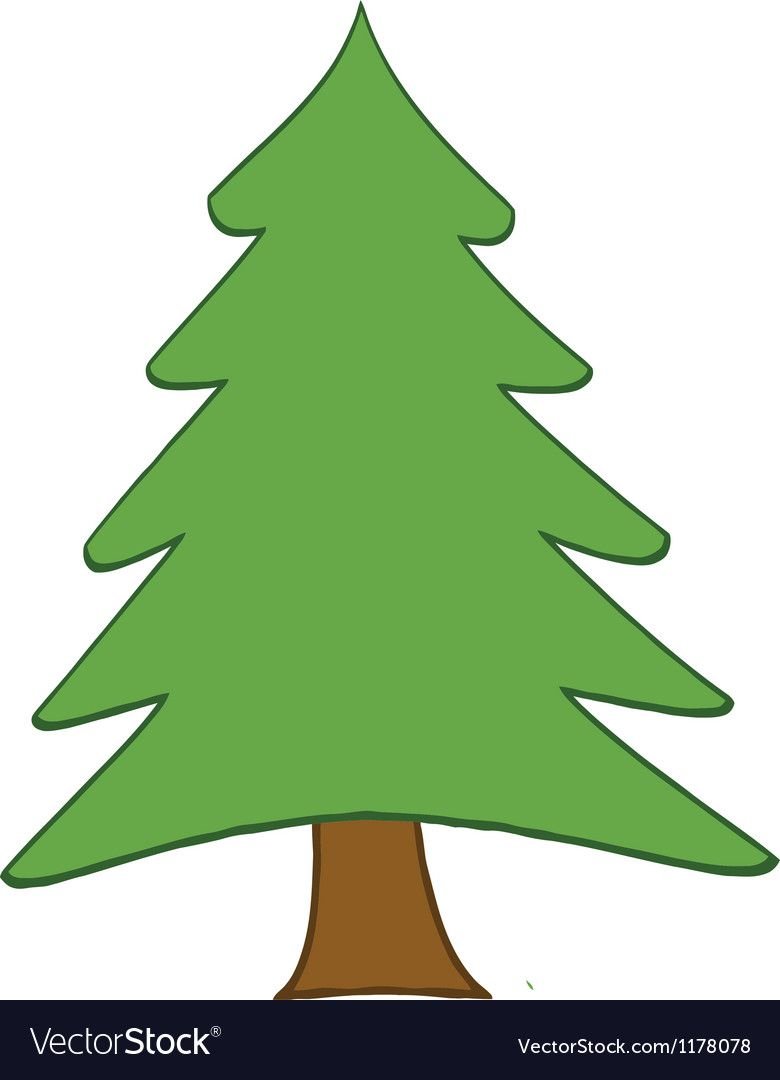 Елка в векторной графике